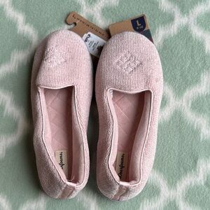 NWT Dearfoams Women's Soft Pink Slippers US 9-10 large